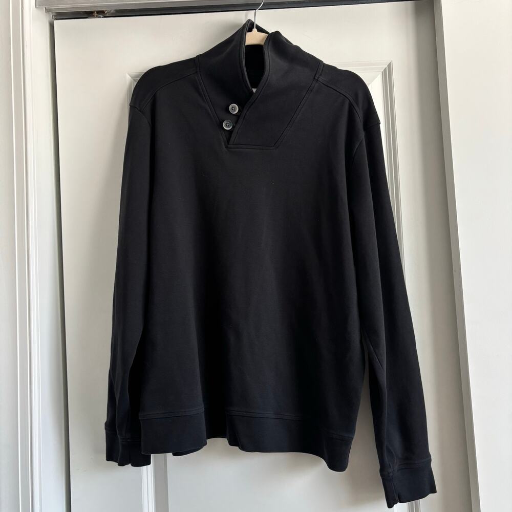 Tommy Bahama EUC Men’s Sandbar Shawl Collar Sweater Black Sz L